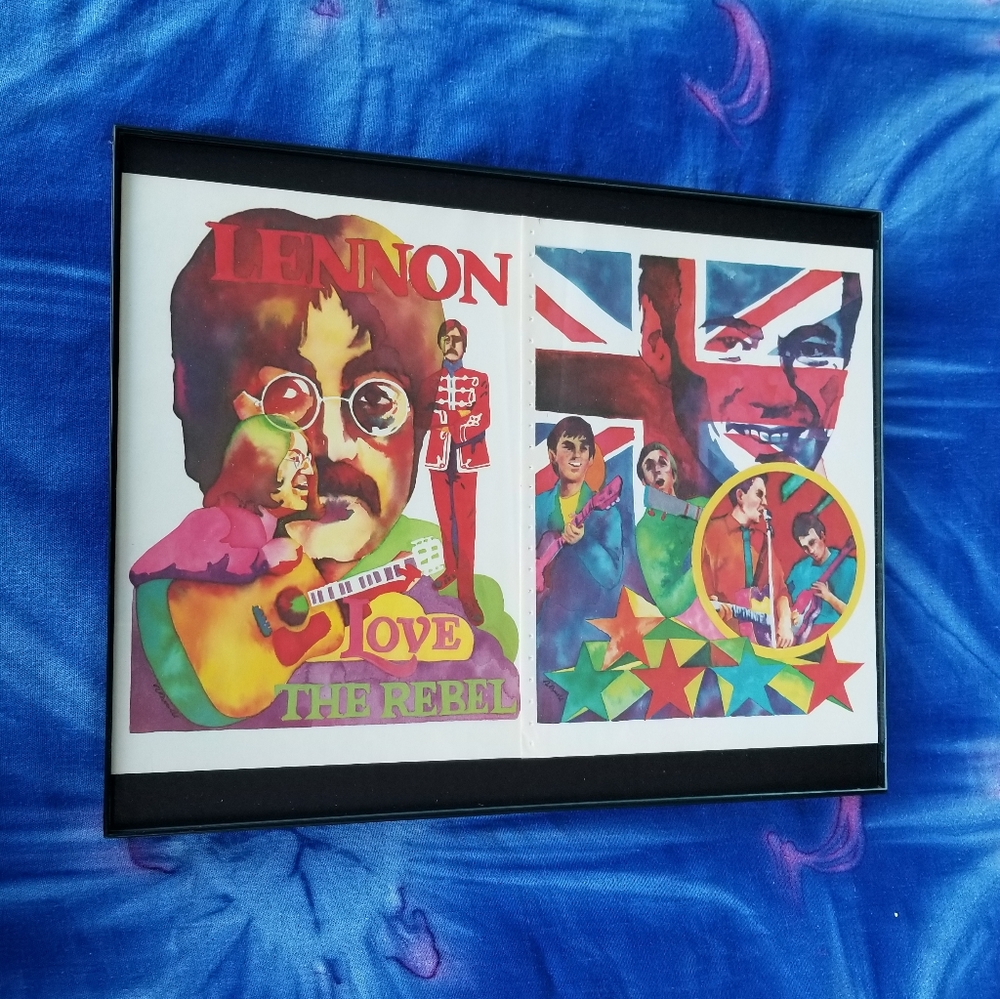 1970s Beatles Vintage John Lennon Sergeant Pepper's 1970s Wall Decor